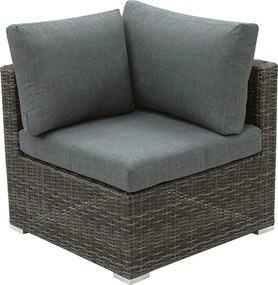 Zestaw narożnikowy rattanowy MALIBU dla 5 osób (szary)