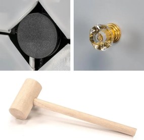 Regał czarno-biały - system wtykowy