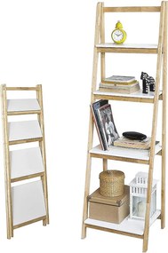 Składany regał drabinkowy z 4 póki FRG162-N