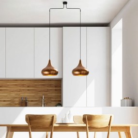 Lampa wisząca Muba - 11551, miedziana