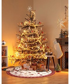 Czerwony okrągły dywan z mieszanki bawełny ze świątecznym motywem ø 160 cm Toy's Delight Red Christmas – Villeroy&amp;Boch