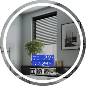 IREDA Lustro łazienkowe z oświetleniem, 70 cm, głośnik