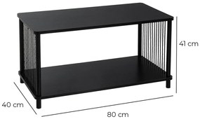 Czarny stolik 40x80 cm Manila – Casa Selección