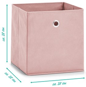 Pudełko z fizeliny, tekstylna skrzynka na przedmioty, materiałowy organizer firmy ZELLER.