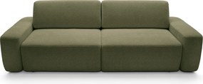 Masseno Sofa VEO z funkcją spania i pojemnikiem na pościel, Rozkładana sofa - Zielony, RAVEN 78