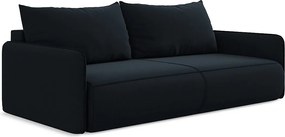 Kanapa 3-osobowa z funkcją spania - z tkaniny welwetowej - królewski niebieski - NANEA