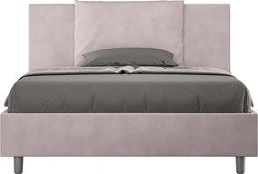 Łóżko bez stelaża tapicerowane 140x190 microfibra kolor lawendy Antea