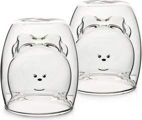 4Home Szklanka termiczna Hot&Cool Lady Bear 250 ml, 2 szt.