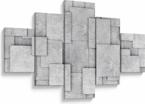 Obraz - Abstrakcja płytek betonowych (125x70 cm)