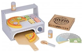 Tooky toy pizzeria drewniany piec do pizzy akcesoria