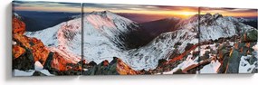 Obraz - Zimowa panorama górska (170x50 cm)