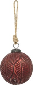 Bombka Vintage Crimson ⌀10 cm red