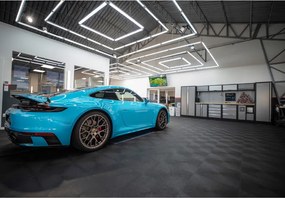 Element narożny Fortelock Invisible Classic, 145 x 145 mm, grafit/skóra węża