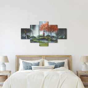 Obraz - Ilustracja przedstawiająca Ogród Mieczy (125x70 cm)