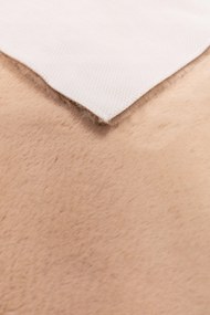 Dywanik Beżowy 80x150 cm Antypoślizgowy miękki Akcent do Sypialni i Salonu