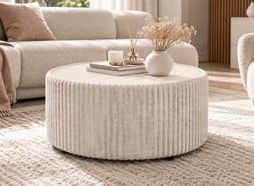Okrągły stolik Saily – designerski stolik kawowy w szerokiej ofercie tkanin