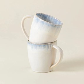 Biało-jasnoniebieski kamionkowy kubek 440 ml Brisa – Costa Nova