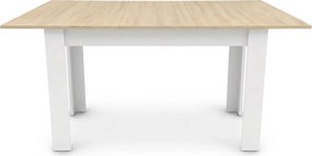 Stół rozkładany 120x80 dąb sonoma + biały P9-Z64