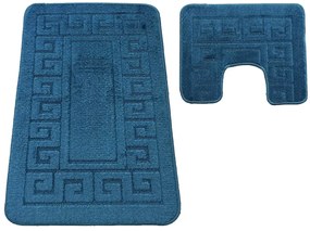 Komplet granatowych chodników do łazienki S5-D62