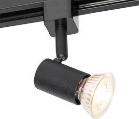 Nowoczesny reflektor szynowy czarny 1-fazowy reflektor szynowy - Jeany