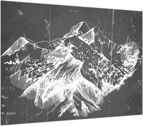 Obraz - Ilustracja gór (70x50 cm)