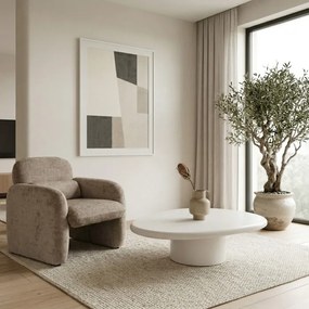 Stolik Kawowy EMILE 110 cm Biały Nowoczesny