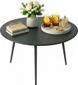 Szary okrągły stolik ogrodowy B3-B38