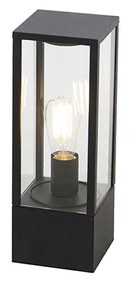 Zewnetrzna Industrialna lampa stojąca czarna 40 cm IP44 - CharloisDesignerski Oswietlenie zewnetrzne