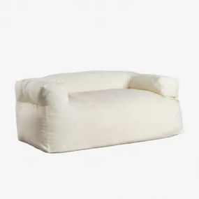 Sofa Ogrodowa 2-osobowa Darmian Distressed White - Sklum