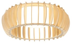 Skandynawska lampa sufitowa beżowa 40 cm z LED - MonteSkandynawski Oswietlenie wewnetrzne