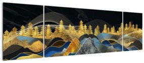Obraz - Złote Góry (170x50 cm)
