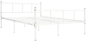 Białe metalowe łóżko 120x200 cm G5-P08