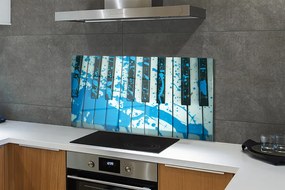 Szklany Panel Artystyczna Wizja Pianina
