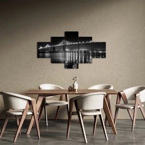 Obraz - Czarno - biały most (125x70 cm)