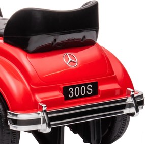 AIYAPLAY Mercedes Benz Design 300 S Dziecięcy Pojazd do Zjeżdżania, Czerwony