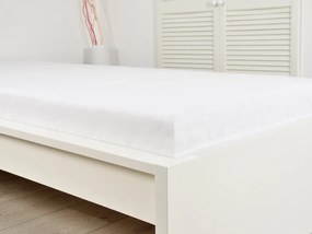 PrzytulneMieszkanie.pl Bawełniana prześcieradło DELUXA 145x245 cm białe