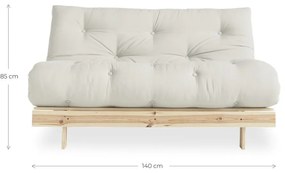 Sofa rozkładana Karup Design Roots Raw/Beige