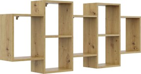 Nowoczesna półka wisząca dąb artisan - Malene