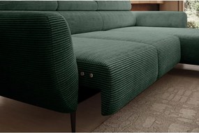 Narożnik ALISSON S/MINI Prawostronny z elektrycznym wysuwem w tkaninie POSO 46 WERSAL