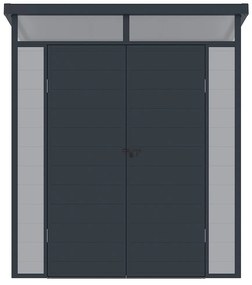 Schowek ogrodowy z szarej żywicy 3,65 m² z podłogą - MINARO