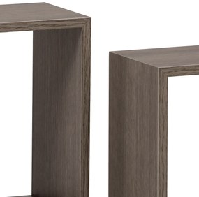 Zestaw półek ściennych P-008, dąb sonoma ciemny, 3 szt.