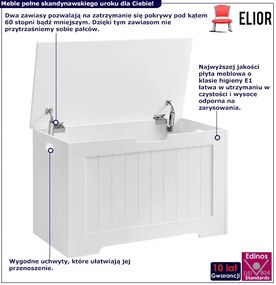 Zamykana biała skrzynia do przechowywania S4-Z94