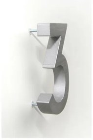 Aluminiowa litera a, 3D, powłoka szlifowana