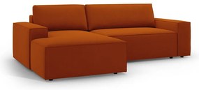 Ceglasty rozkładany narożnik (lewostronny) Jodie – Micadoni Home