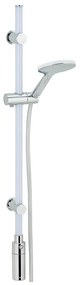 Drążek prysznicowy LED 94 cm, ciepła biel, słuchawka i wąż prysznicowy, WENKO