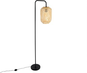 Inteligentna lampa podłogowa bambusowa z WiFi ST64 - Yvonne