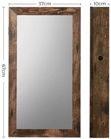 Industrialna szafka z lustrem na biżuterię zamykana na klucz M0-N16