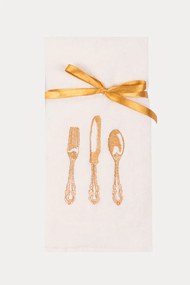 Ręczniki kuchenne HOME, 2 szt Kremowy / Mustard Zestaw (2szt., 40x60 cm)