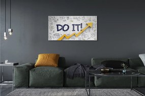 Obraz na szkle Do it napis