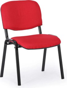 Krzesło konferencyjne VIVA PLUS - czarne nogi, czerwone